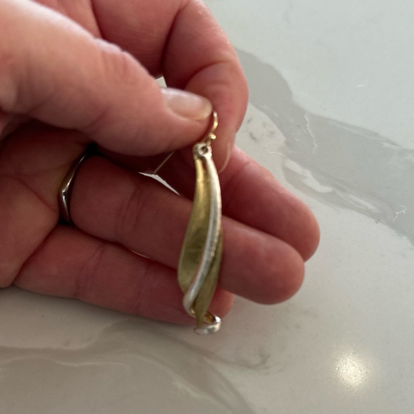 Josan NY Gold and Silver Earrings, NEW - Picture 4 of 12